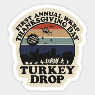 First Anual Turkey Drop vintage Sticker